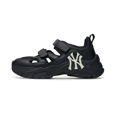 Sandals MLB Korea Men's Size 10 BigBall Chunky Mask New York Yankees Black