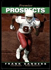 1995 Upper Deck SP Premier Prospects #20 Frank Sanders Rookie RC Cardinals card. rookie card picture