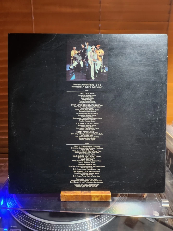 The Isley Brothers, 3+3, 1973 1st T-Neck Stereo, KZ-32453, Gatefold  - Bild 2 von 4