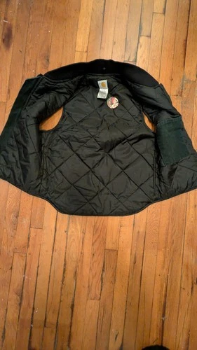 Carhartt V02 Arctic V02SPC Green Canvas Quilted Lined Zip Vest Men’s S Reg image 5