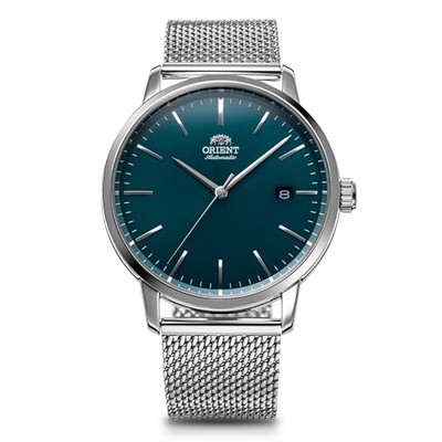 ORIENT RN-AC0E06E Automatikuhr grünes Zifferblatt Meshband 40 mm klassisch Mä...