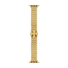 Tory Burch Women's Eleanor Gold-Tone Stainless Band for Apple Watch TBS0103E