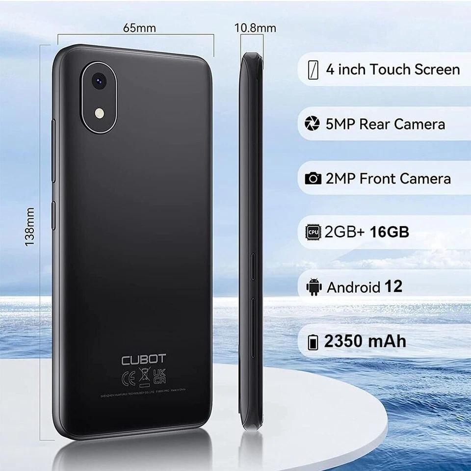 CUBOT 4'' MINI Handy J20 2GB+16GB Android 12 Smartphone 4G Dual Sim GPS 2350mAh - Bild 3 von 4