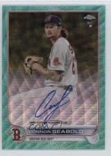 2022 Topps Chrome Rookie Aqua Wave Refractor 118/199 Connor Seabold Auto 17hq