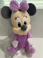 Disney Parks Babies Minnie Mouse Plush 12  soft Pink