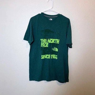 Camiseta para hombre The North Face verde gráfica equipo alpino talla mediana - Imagen 1 de 4