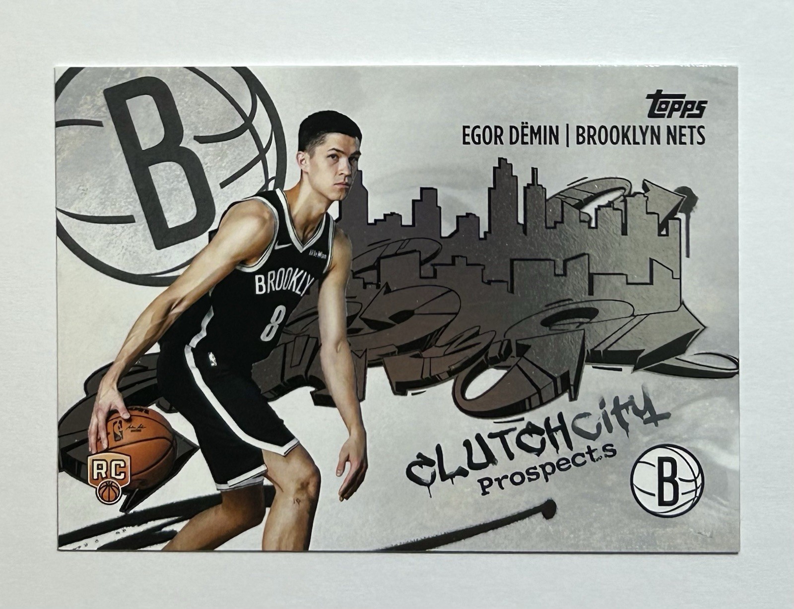 2025 Topps Clutch City Prospects Egor Demin #CC-8 RC
