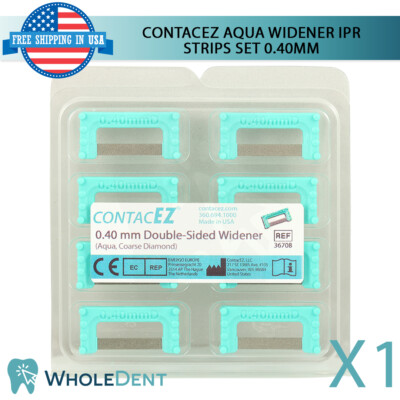 ContacEZ Aqua Widener IPR Plus 8 Strips 0rthodontic Interproximal Reduction