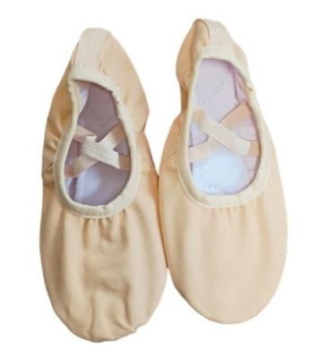 Peach Canvas Ballet Shoes for Girl/Women Size 36