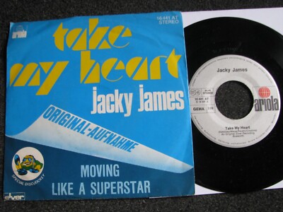Jacky James-Take my Heart 7 PS-1975 Germany-Ariola-16 441 AT