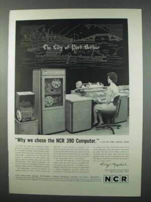 1962 NCR 390 Computer Ad - The City of Port Arthur