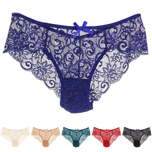 Mujeres Sexy Invisible Sin Costuras Bikini Encaje Ropa Interior Media Espalda Cobertura Bragas