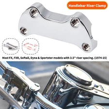 Motorcycle 1" Handlebar Riser Top Clamp Cover For Harley Sportster Wide Glide