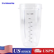 32 oz Colossal Cup Replacement Fits NutriBullet 600W 900W NB-101B NB-101S NB-201