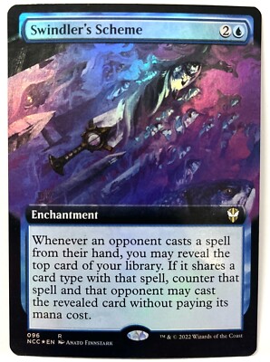 Swindler's Scheme - Foil Extended Art- #96-MTG-Streets of New Capenna (NCC)-LP