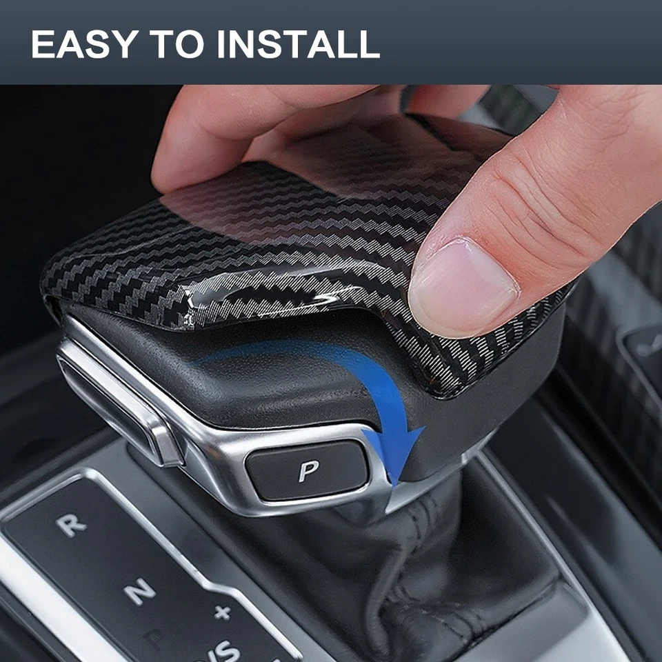 Cubierta de perilla de cambio de marchas interior de coche accesorios para Audi A4 A5 A6 A7 Q5 Q7 Foto 3 de 4
