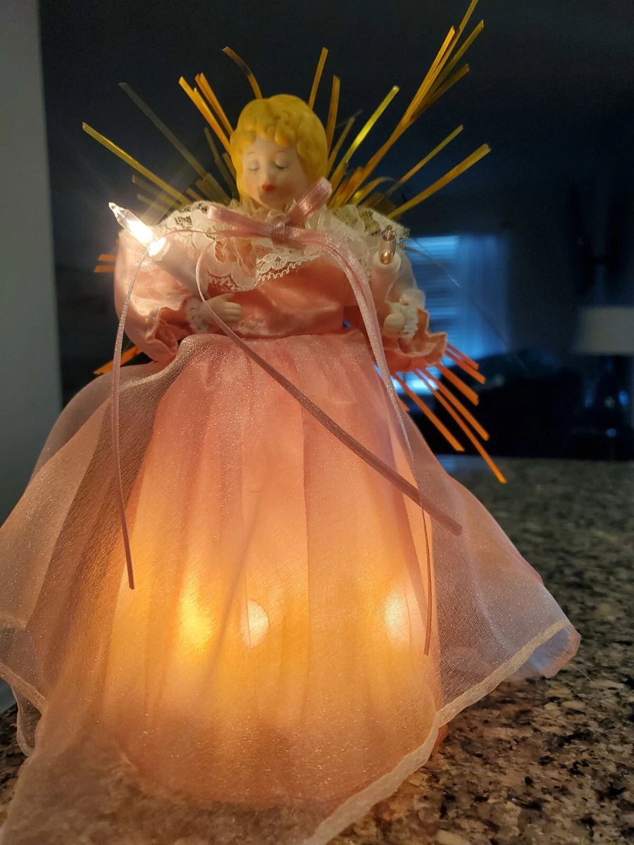 Angel tree topper with lights online