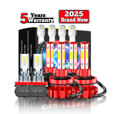For Chevy Captiva Sport 2012-2015 6000K LED Headlight + Fog Lights 6 Bulbs Combo