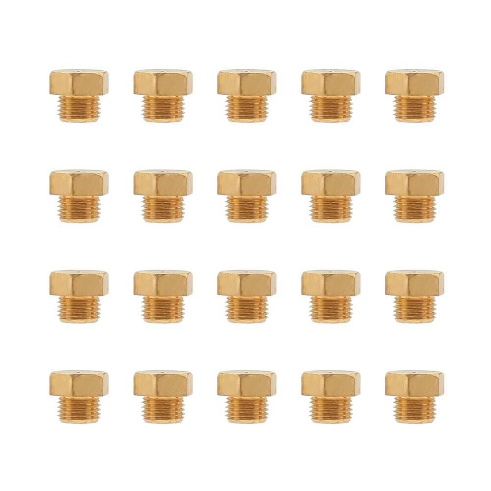20x Brass Jet Nozzle M5x0.5mm/0.68mm Replacement for Propane LPG Gas Pipe  Heater | eBay