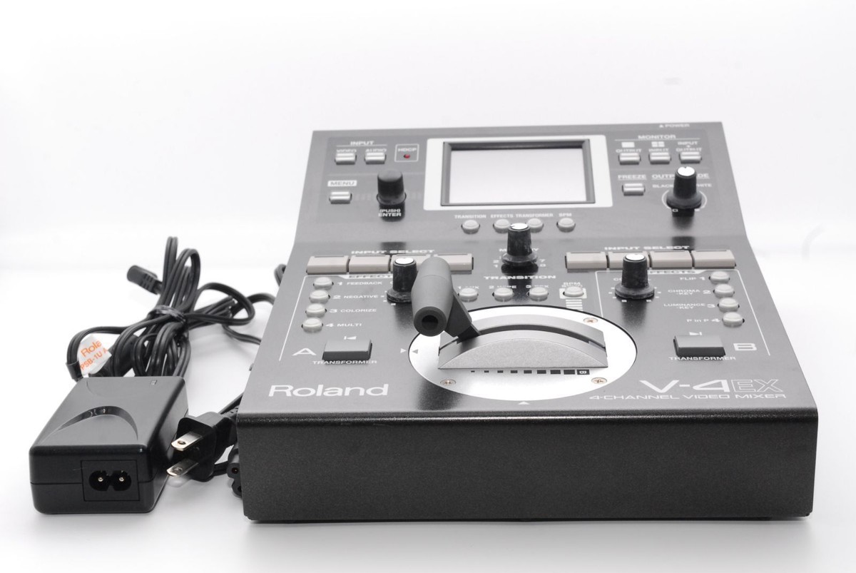 Roland V-4EX 4 Channel Video Mixer Accessories Included Excellent 