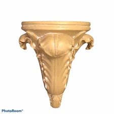 Wall Sconce Shelf Furled Leaves 7” X 8 1/4” x3”Ceramic or Resin