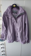 Ladies Waterproof And Windproof Taped Seams Jacket In Lilac By Trespass Size 16.