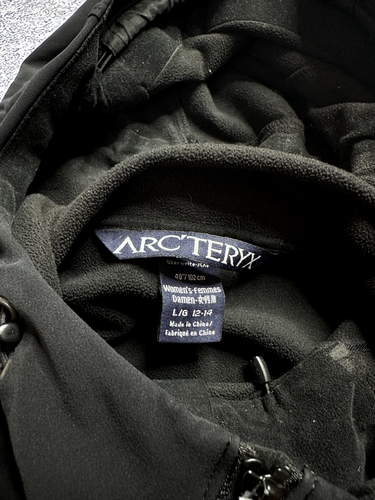 Arc’teryx L Wmn Softshell Zip Hooded Jacket Windbreaker Bomber Gorpcore Arcteryx - Picture 9 of 18