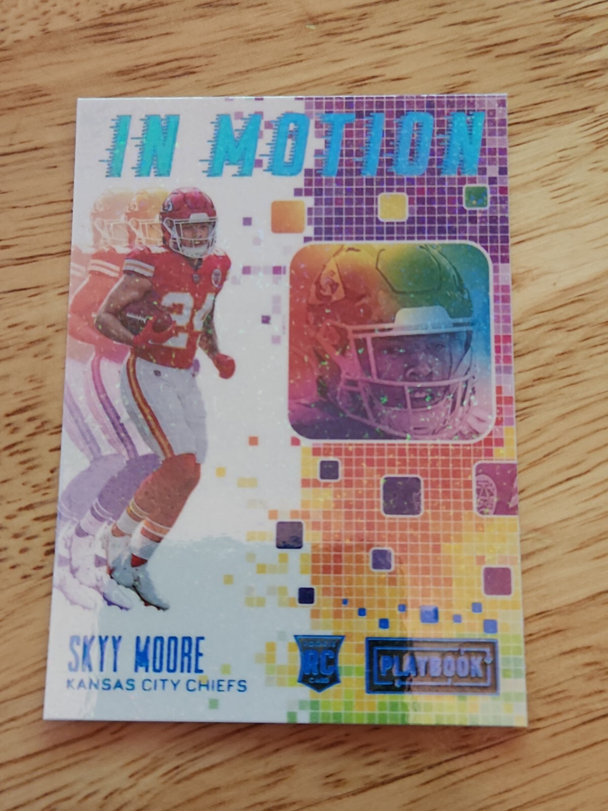 2022 Panini Playbook Skyy Moore IN MOTION Sparkle RC Holo Rookie Case Hit SSP