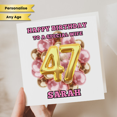Karte Frau 47. Geburtstag 47. Geburtstag für Mama Mama Schwester Tochter Tante Party