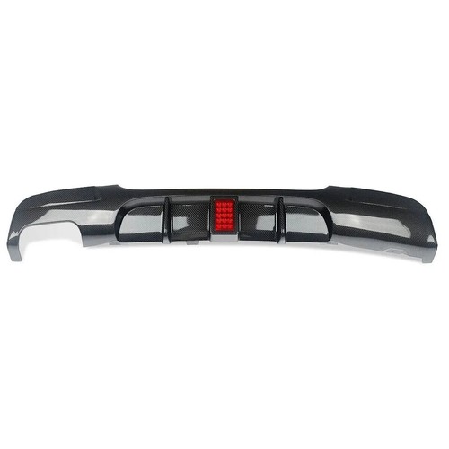 Per BMW Serie 3 E92 E93 M Sport Sdoppiatore Diffusore Valvola Fibra di Carbonio con LED - Foto 2 di 10