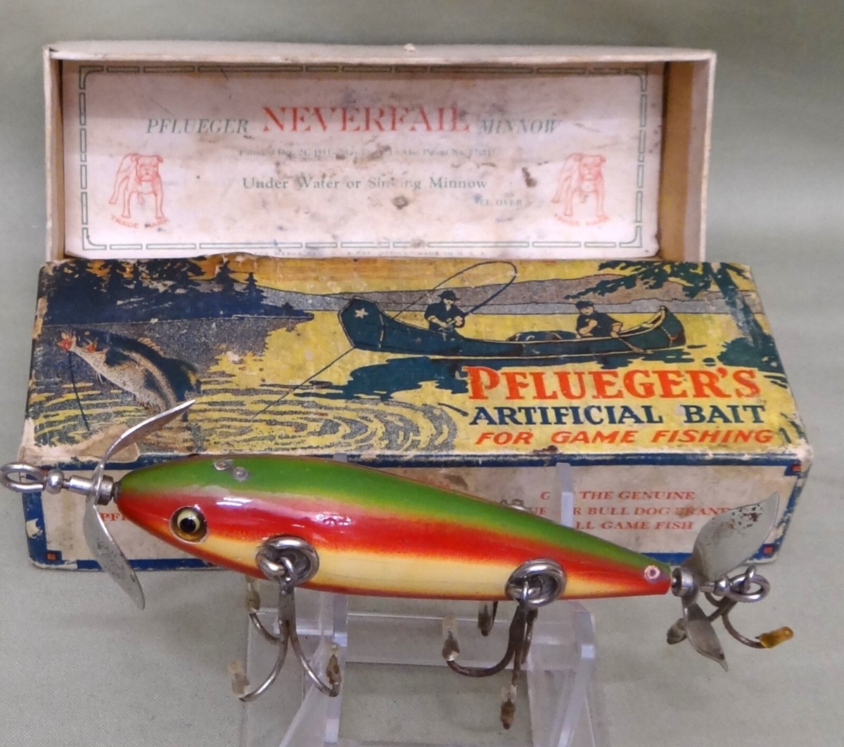 Pflueger Neverfail 5 Hook Underwater Minnow, GE, 3 5/8