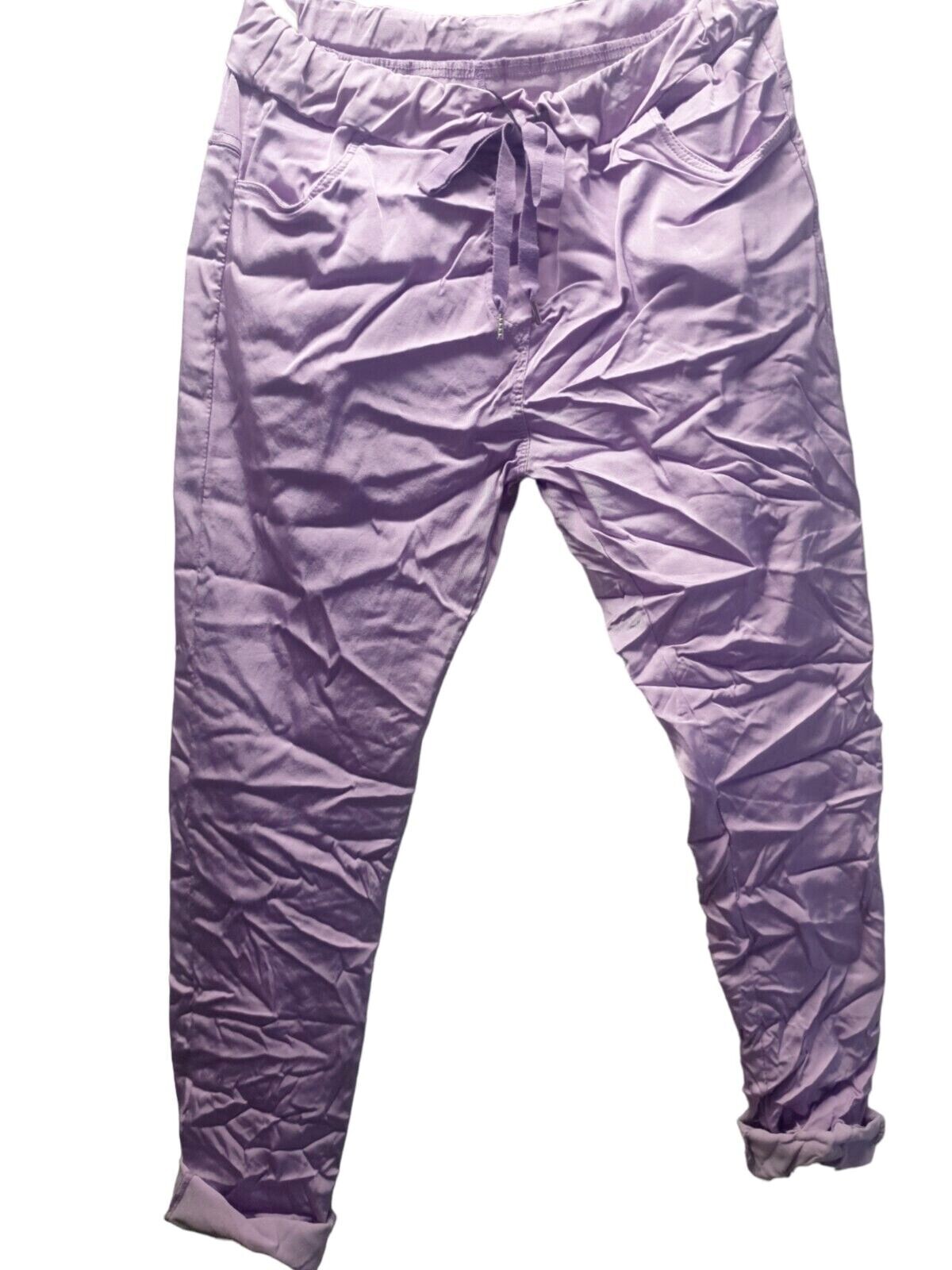 Pantaloni in pelle e jersey, cammello | Intrend Pantaloni in pelle e jersey, cammello | Intrend