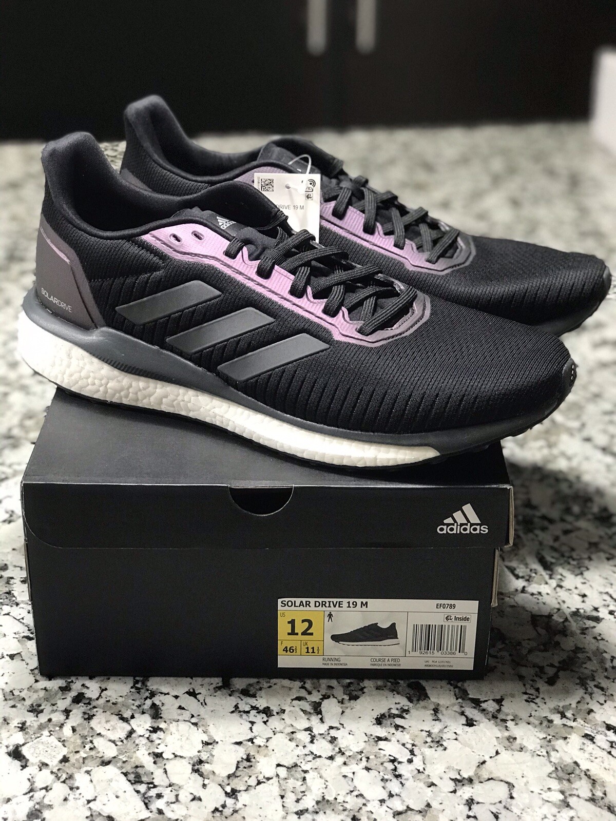 Size 12 - adidas Solar Drive 19 Core Black - EF0789 for sale online | eBay