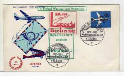 5333) DEUTSCHLAND 1962 50° Luftpost ZR 121 signiert