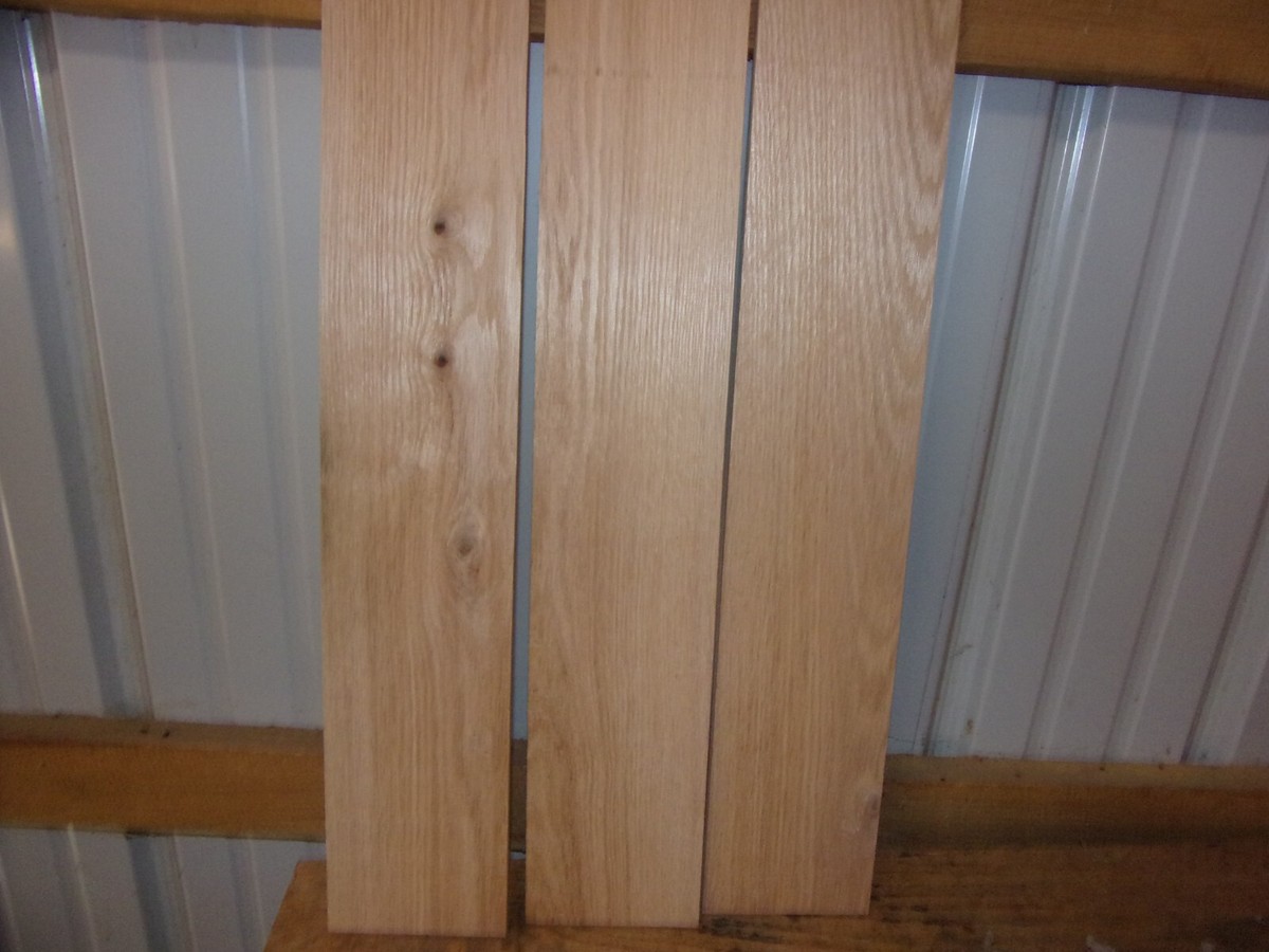 3PC RECLAIMED RED OAK WOOD BOARDS KILN DRIED LUMBER LOT 1884V 24