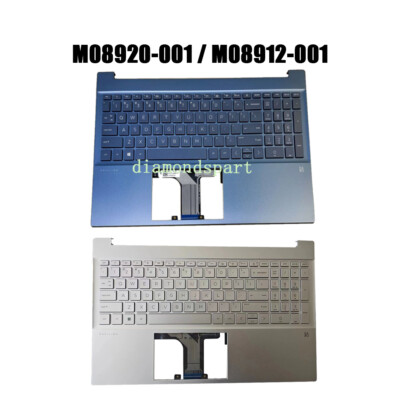 For HP 15-EG0067S 15-eh 15-EG Palmrest Cover Backlit Keyboard M08912-001 US