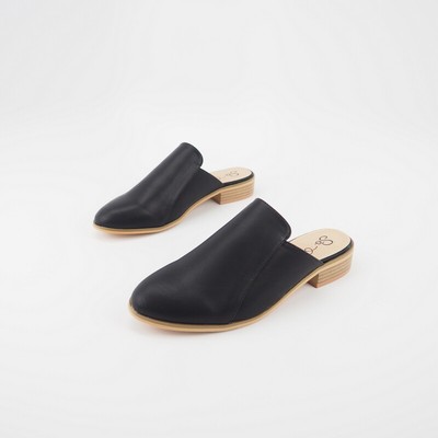 vegan leather mules