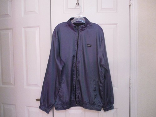 iridescent purple jacket
