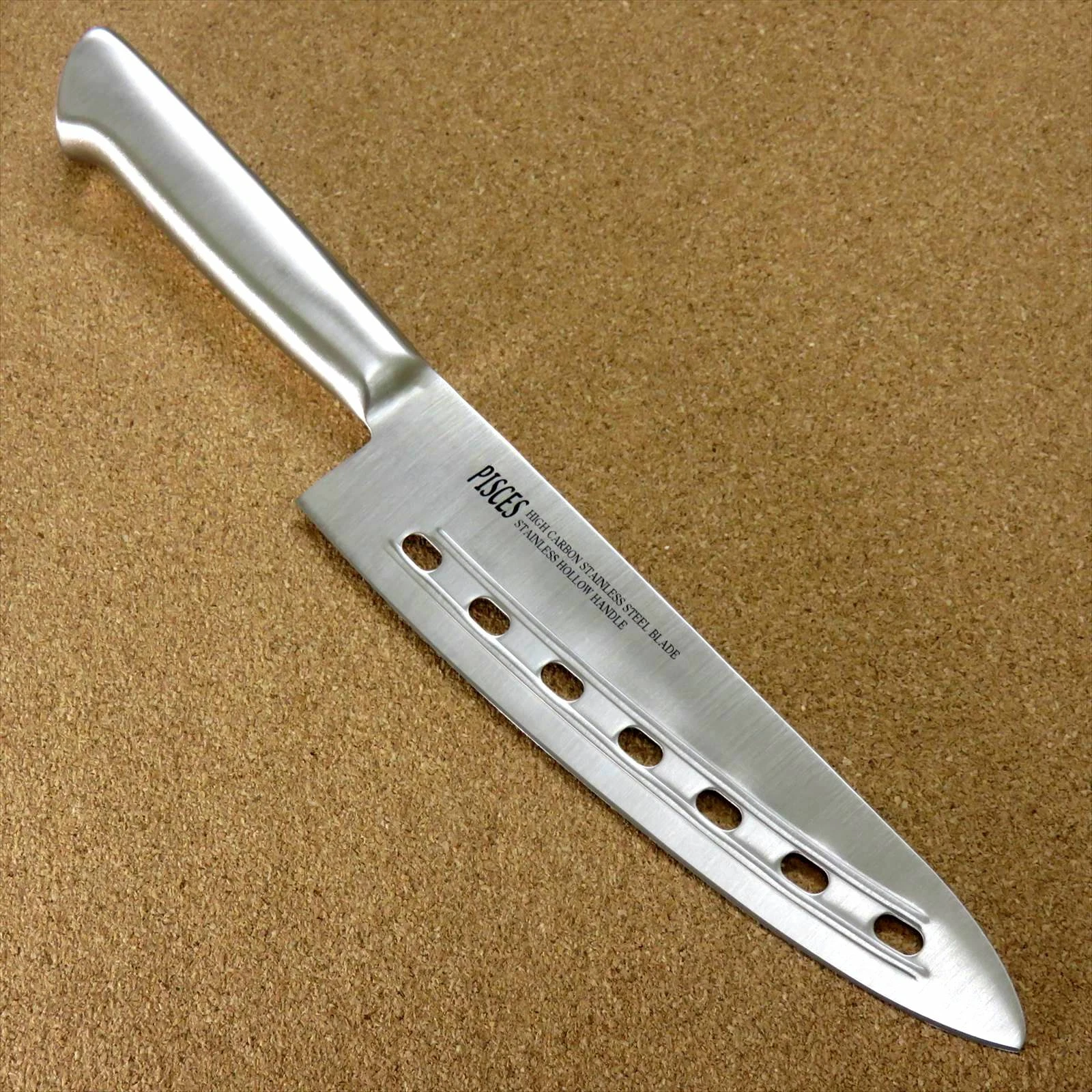 Japanese Kitchen Perforated Gyuto Chef's Knife 180mm 7 in Stainless Handle JAPAN
Opens in a new wind