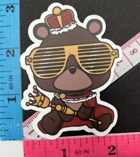 Bear King Gangsta Hip Hop - Vinyl Decal Sticker Bomb