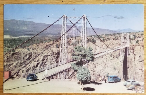 Royal Gorge Bridge Canon City Colorado CO Postkarte PC 1952 Rembrant - Bild 1 von 1