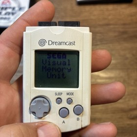 Sega Dreamcast Visual Memory Unit VMU White  Batt. Not Included