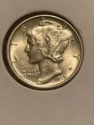 1939 P Mercury Dime 10c US Mint Silver Coin MS BU Uncirculated