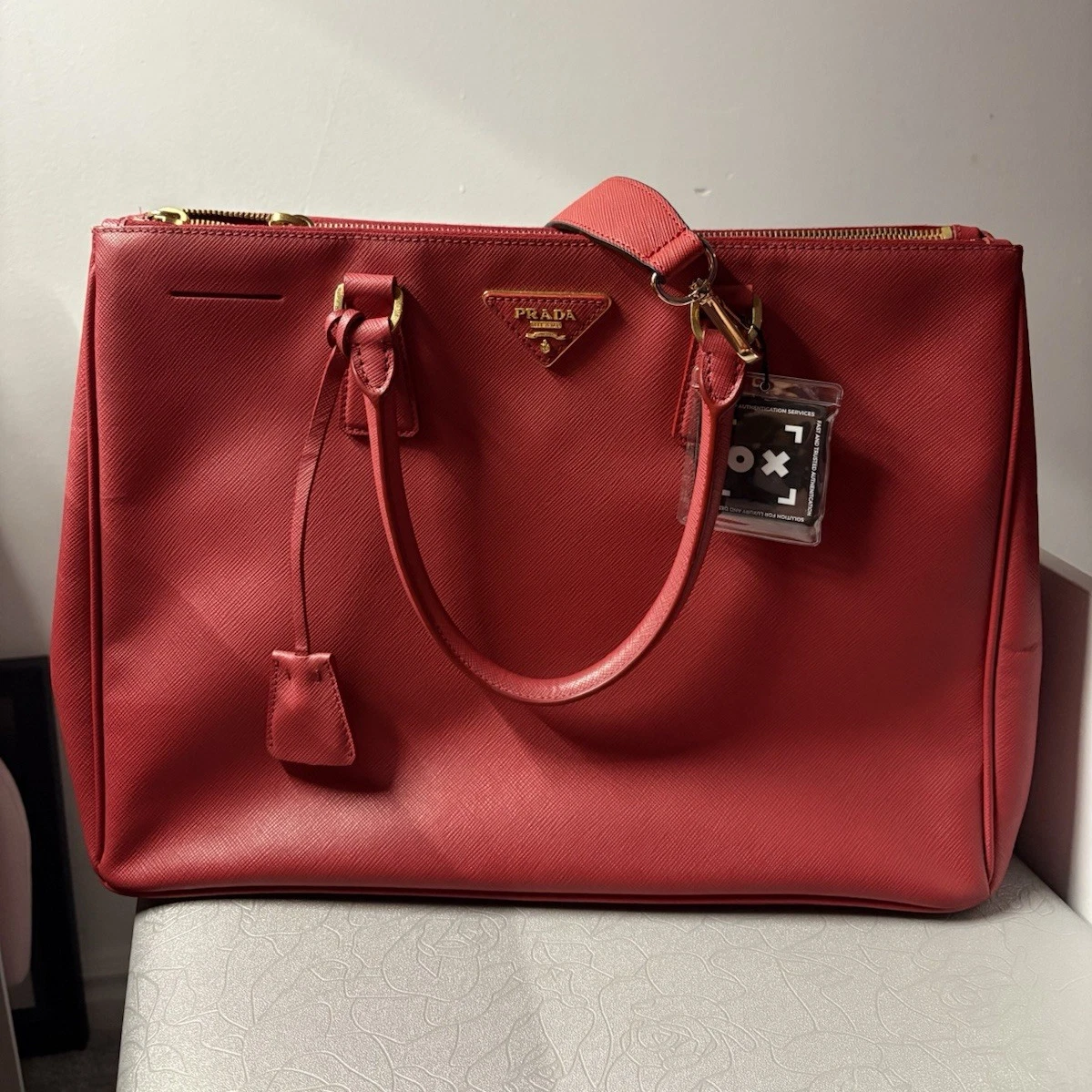 PRADA Satchel/Top Handle Bag Red Bags & Handbags for Women for
