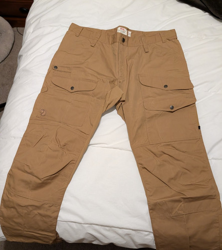 M Fjallraven Vidda Pro Ventilated Trousers EU: 56 US: 38-39 Tan - Gently Used