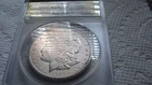 1921 p morgan silver dollar AU-55 high grade low PRICE! great eye appeal..list $