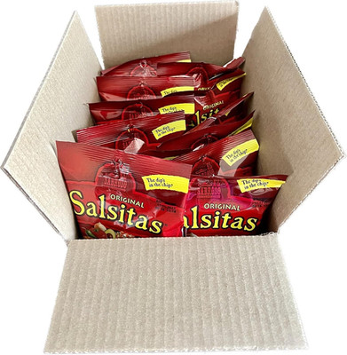 Salsitas Spicy Salsa round Tortilla Chips, 1.5Oz Bags (Pack of 12, Total of 18 O