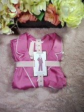 90 Victoria's Secret Glazed Satin Barbie Pink PJ Set Medium Regular