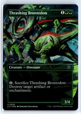 FOIL Thrashing Brontodon 329 Lost Caverns of Ixalan – MTG Magic the Gatheri