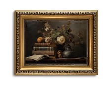 Vintage Gold Framed Wall Art - Vintage Floral Wall Art Moody Fl... USA Fast Ship